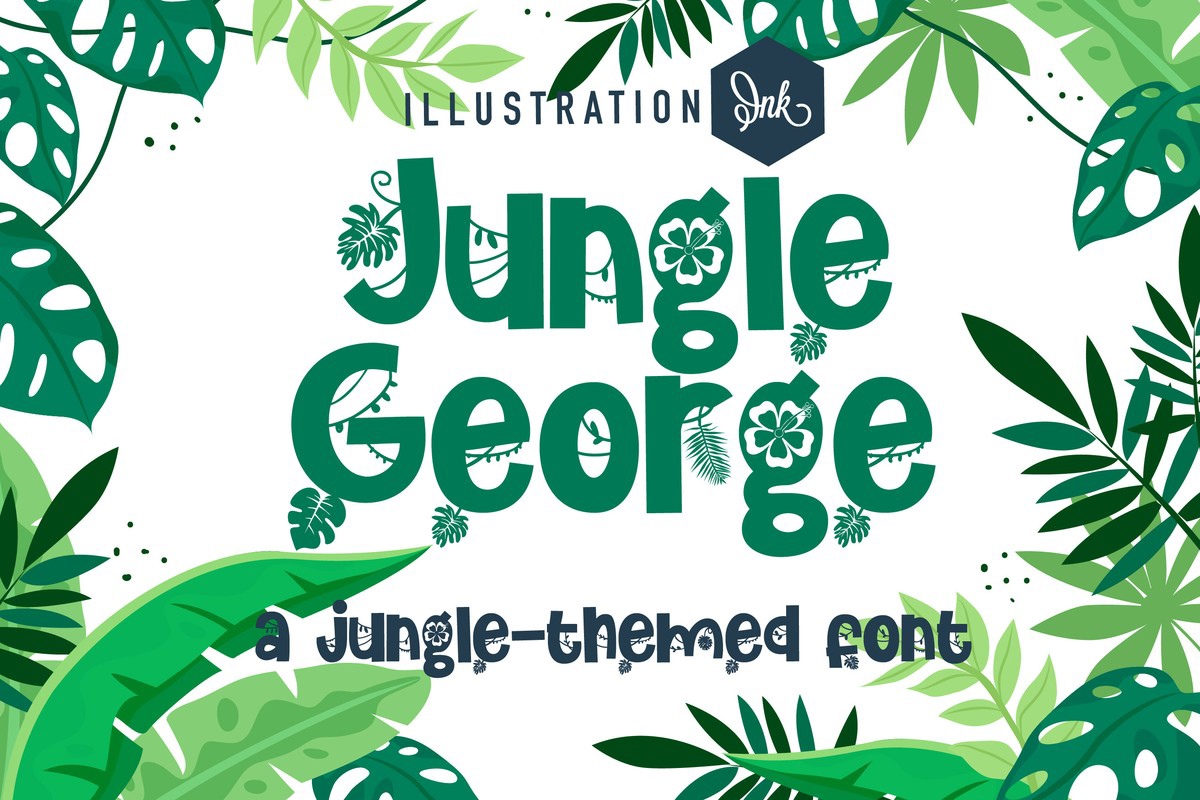 Ejemplo de fuente ZP Jungle George Regular