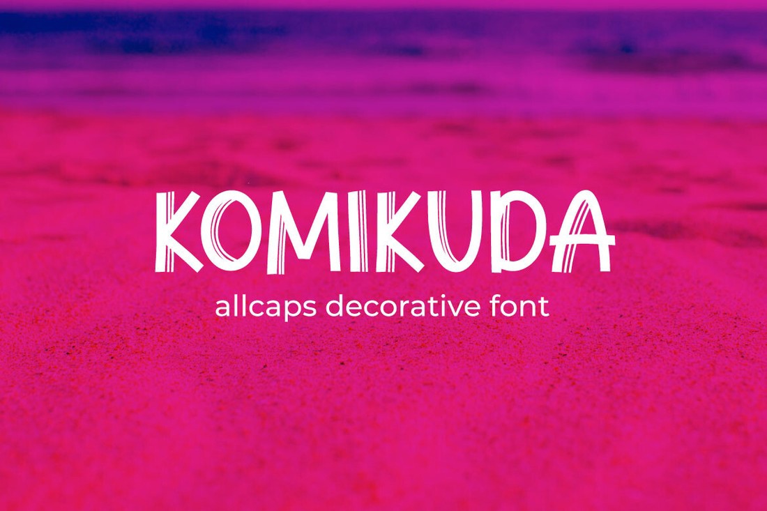 Ejemplo de fuente Komikuda Regular