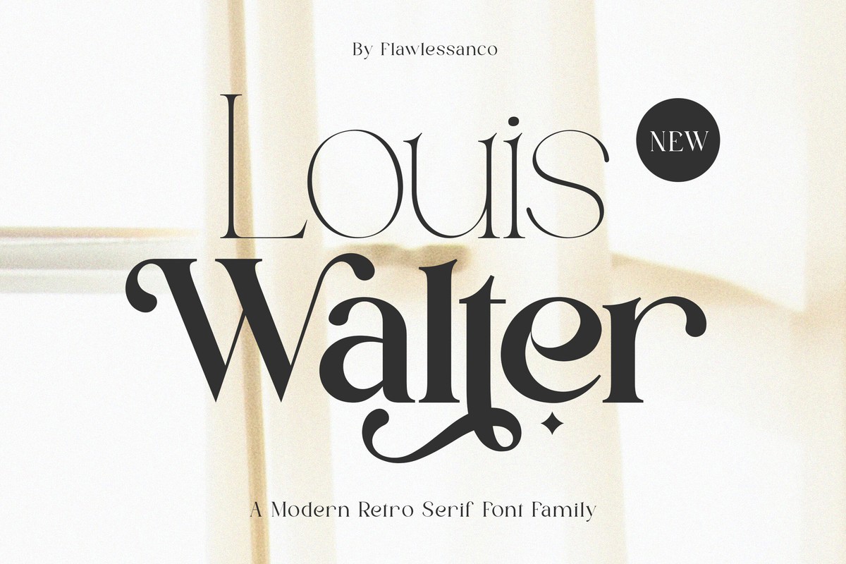 Ejemplo de fuente Louis Walter Extra Light