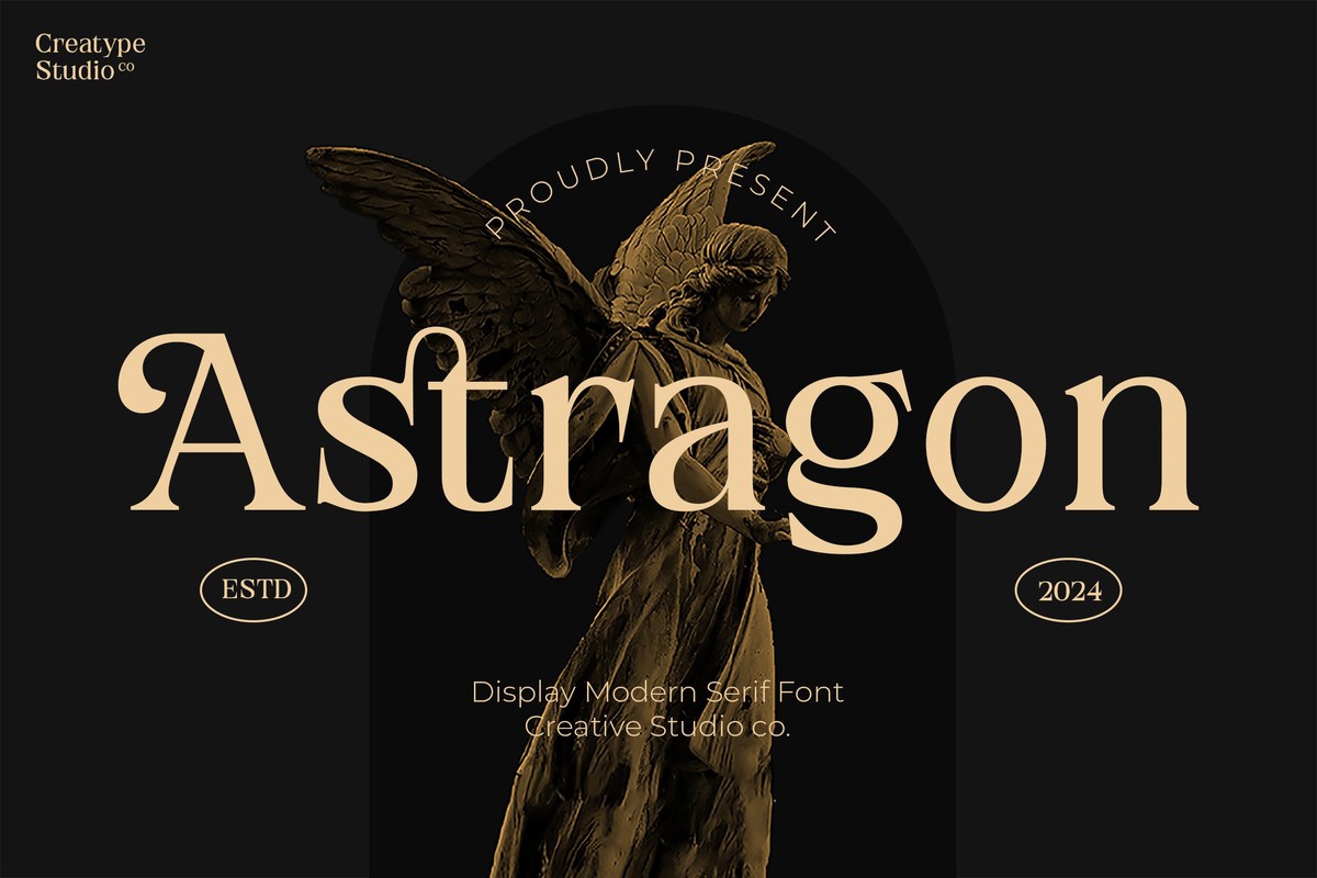 Ejemplo de fuente Astragon Regular