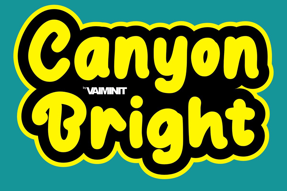Ejemplo de fuente Canyon Bright Regular