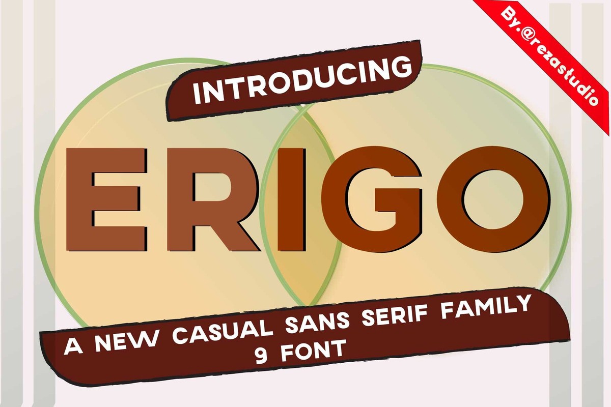 Ejemplo de fuente Erigo Bold