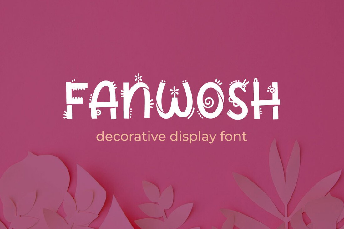 Ejemplo de fuente Fanwosh Regular