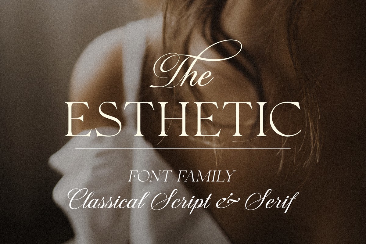 Ejemplo de fuente Esthetic Script