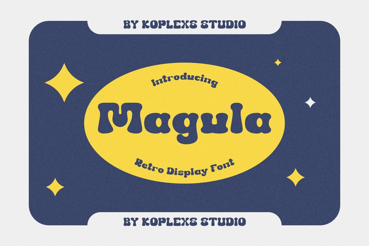 Ejemplo de fuente Magula Regular