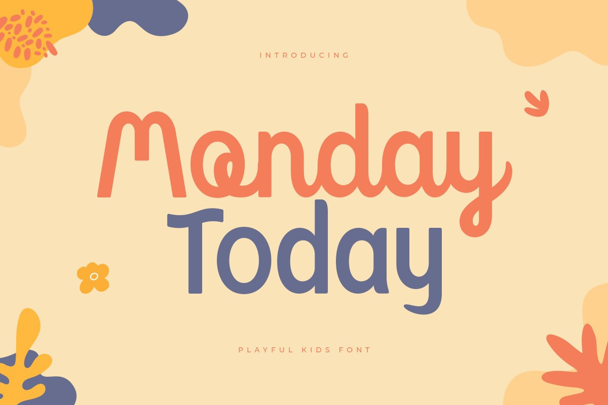 Ejemplo de fuente Monday Today Regular