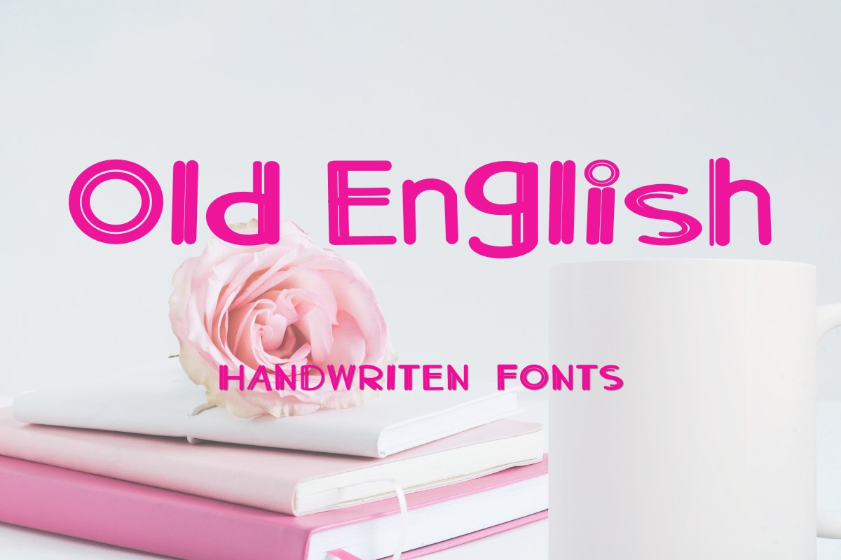 Ejemplo de fuente Old English Regular