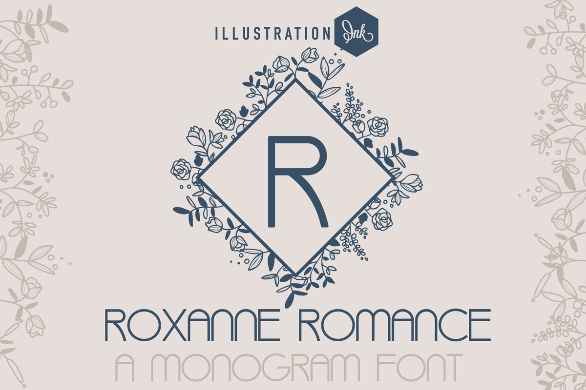 Ejemplo de fuente ZP Roxanne Romance Regular