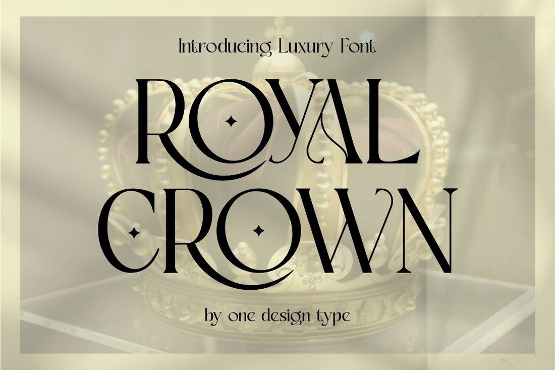 Ejemplo de fuente Royal Crown Regular