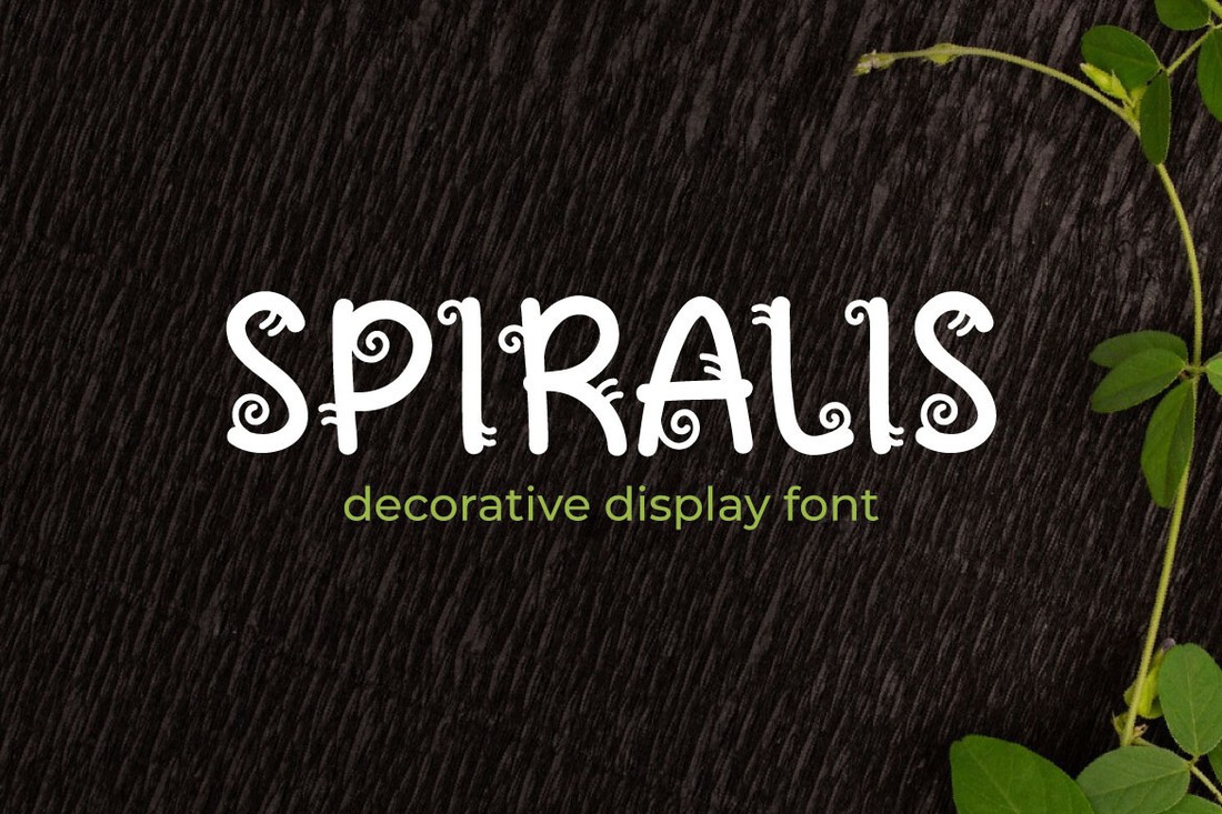 Ejemplo de fuente Spiralis Regular