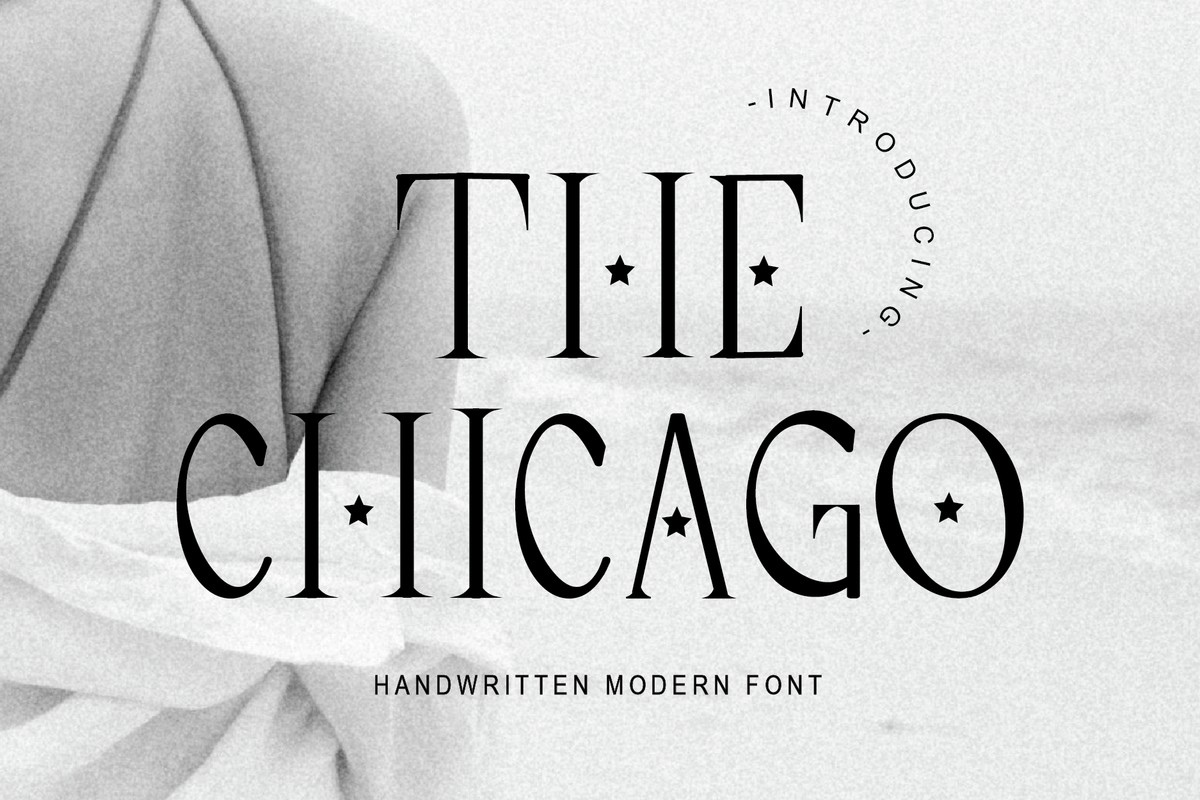 Ejemplo de fuente The Chicago Regular