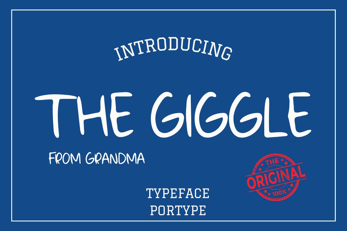 Ejemplo de fuente The Giggle Regular