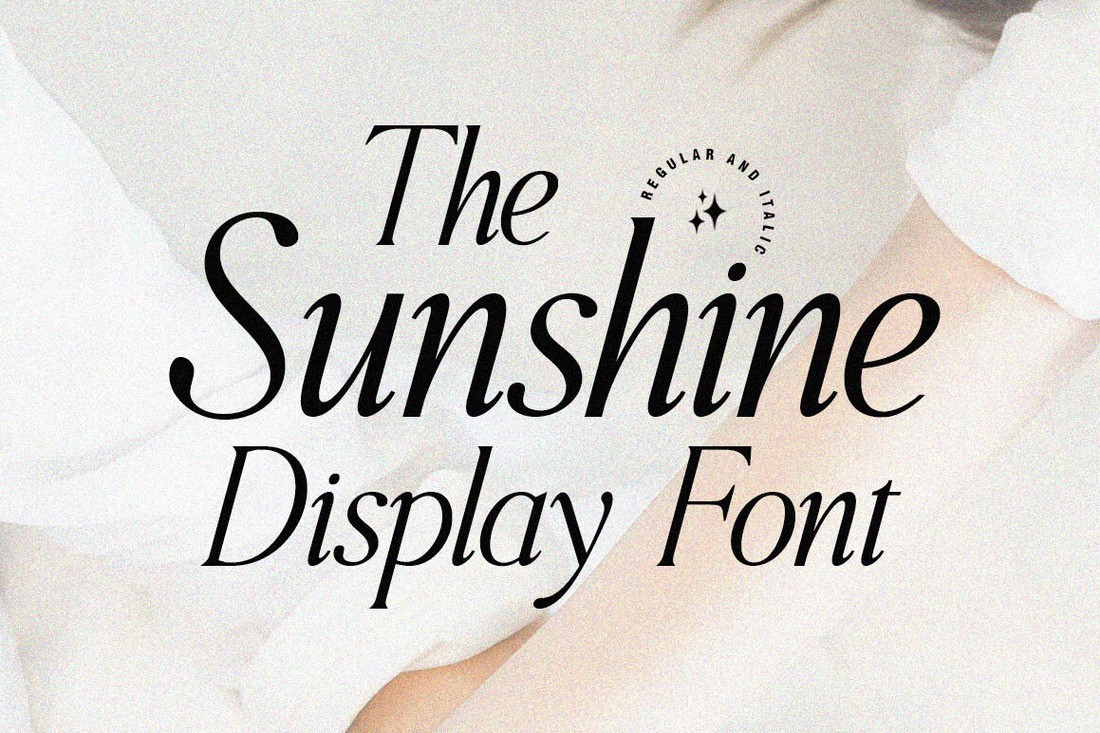 Ejemplo de fuente The Sunshine Display Regular