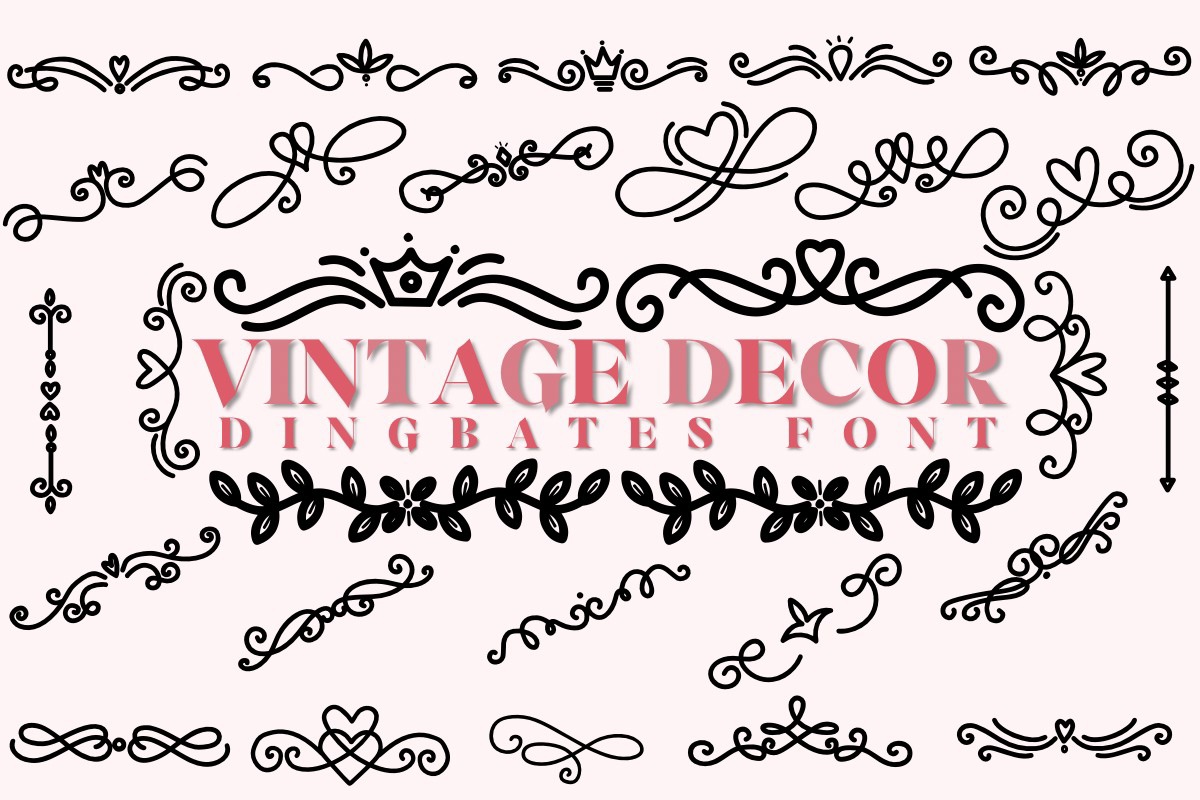 Ejemplo de fuente Vintage Decor Regular
