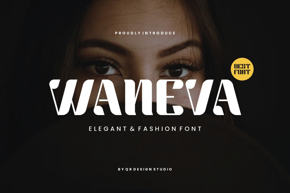 Ejemplo de fuente Waneva Regular