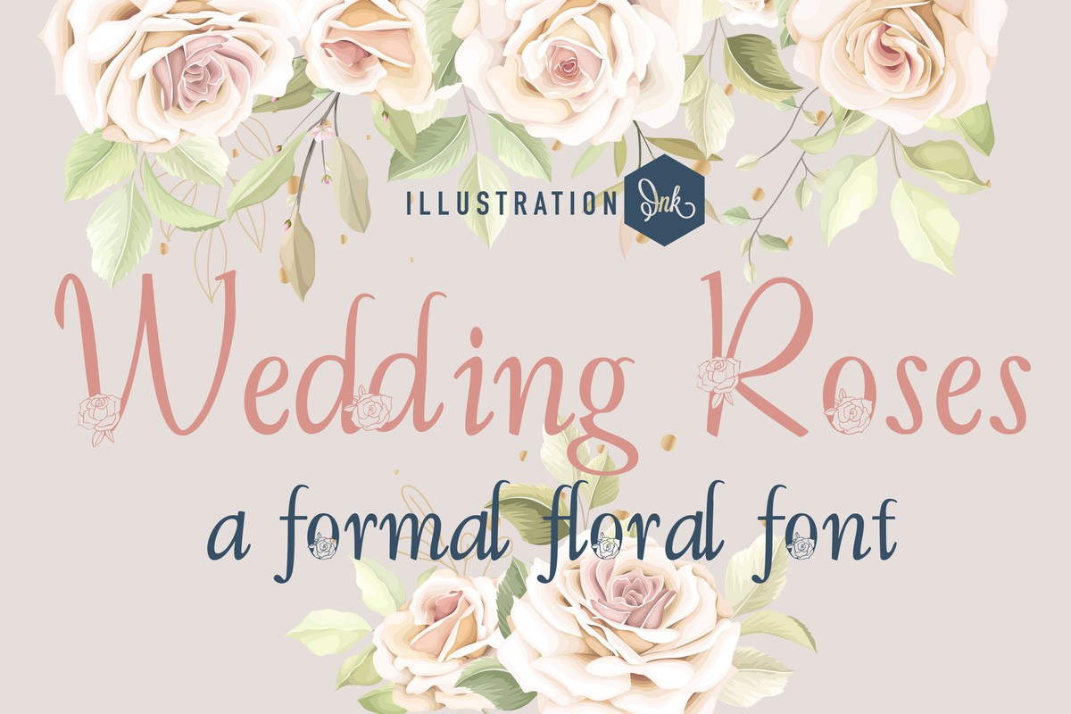 Ejemplo de fuente LD Wedding Roses Regular
