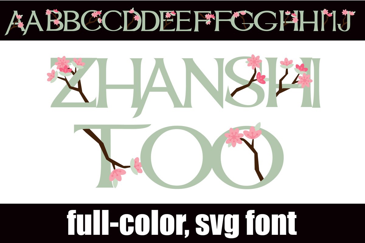 Ejemplo de fuente Zhanshi Too CF Regular