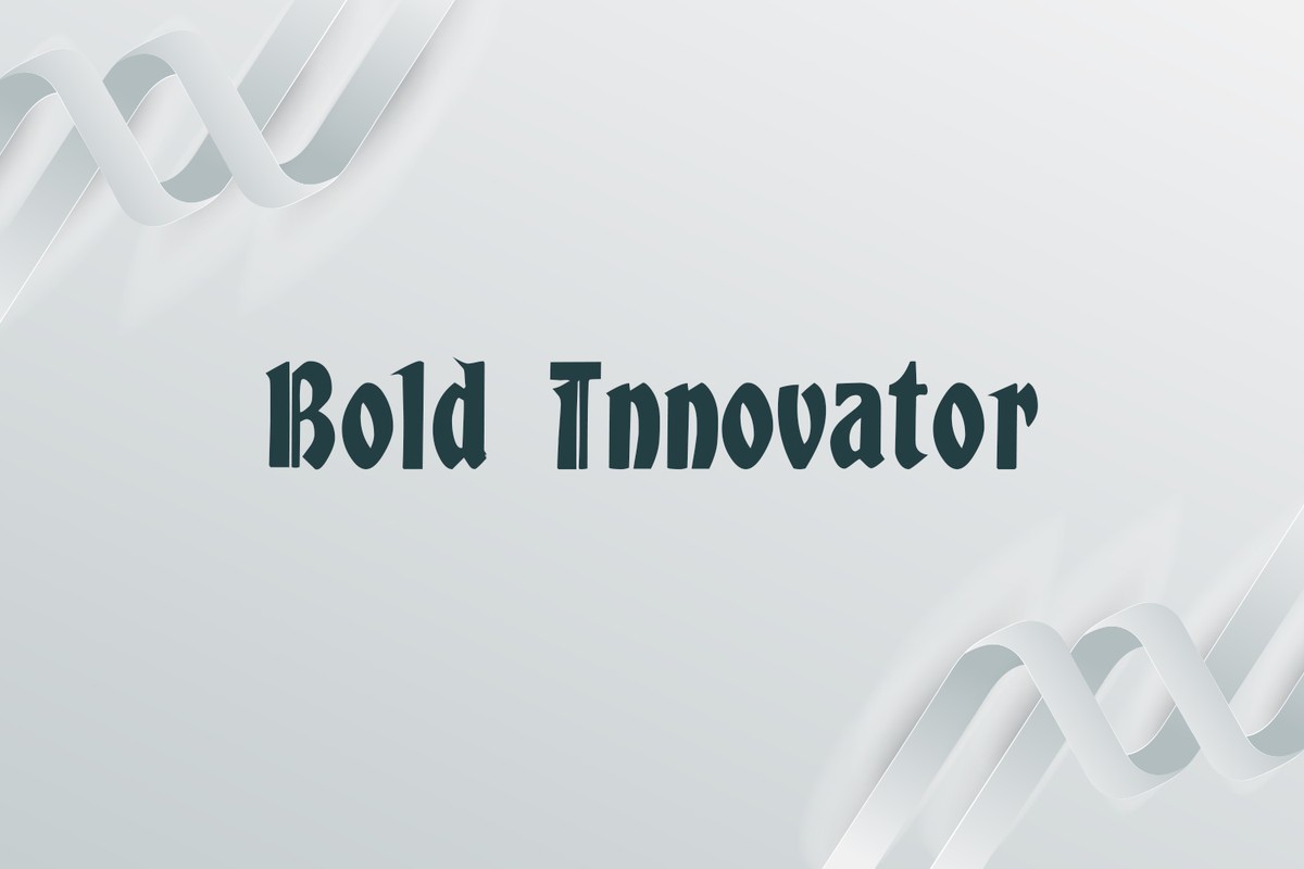 Ejemplo de fuente Bold Innovator Regular