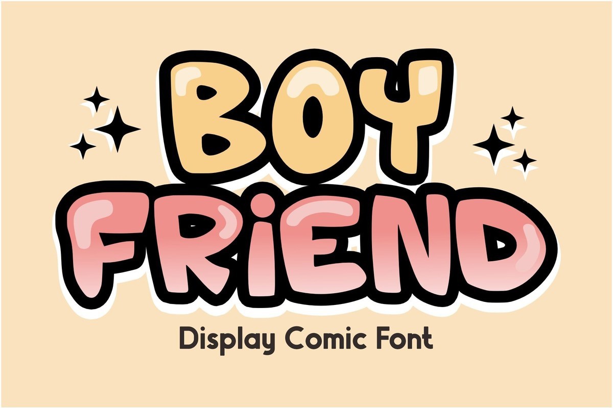 Ejemplo de fuente Boy Friend Regular