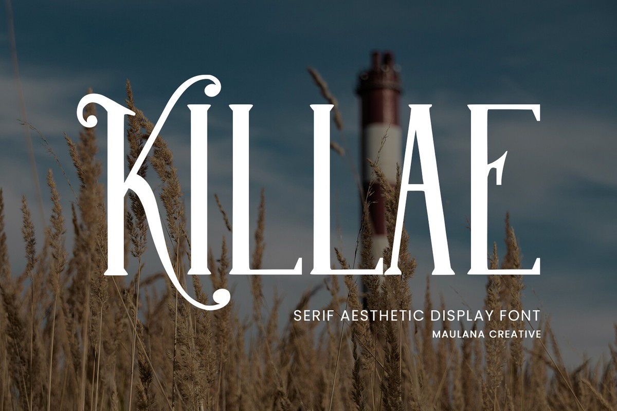 Ejemplo de fuente Killae Regular