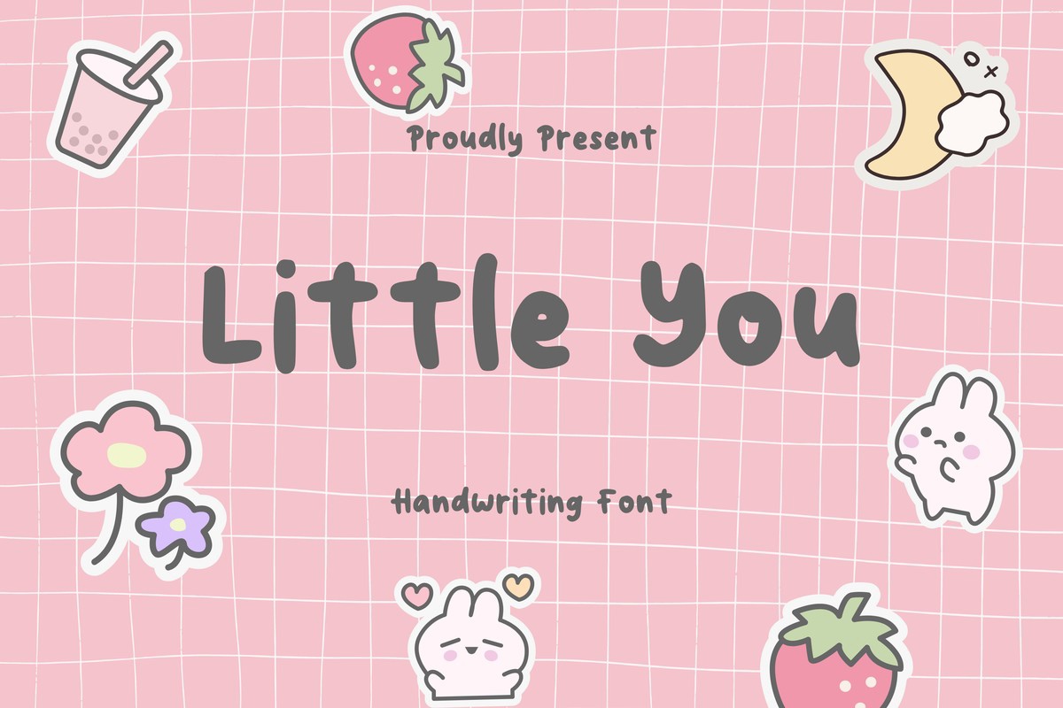 Ejemplo de fuente Little You Regular