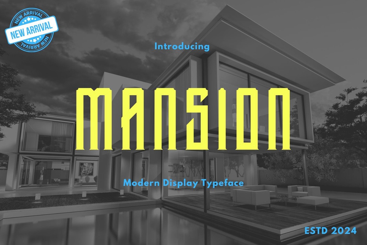 Ejemplo de fuente Mansion Regular