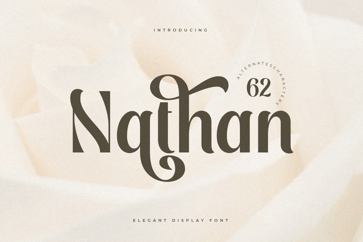 Ejemplo de fuente Nathan Regular