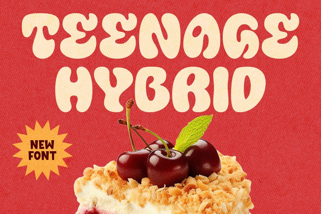 Ejemplo de fuente Teenage Hybrid Regular