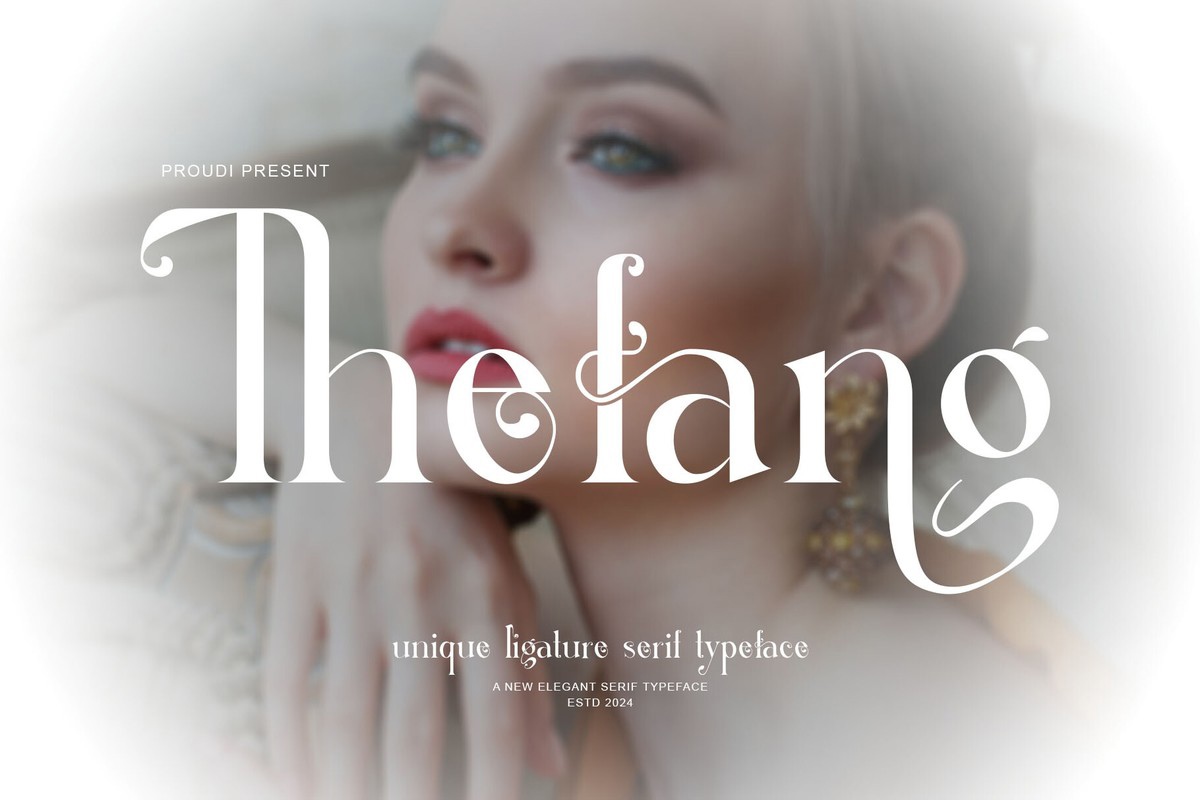 Ejemplo de fuente Thefang Regular