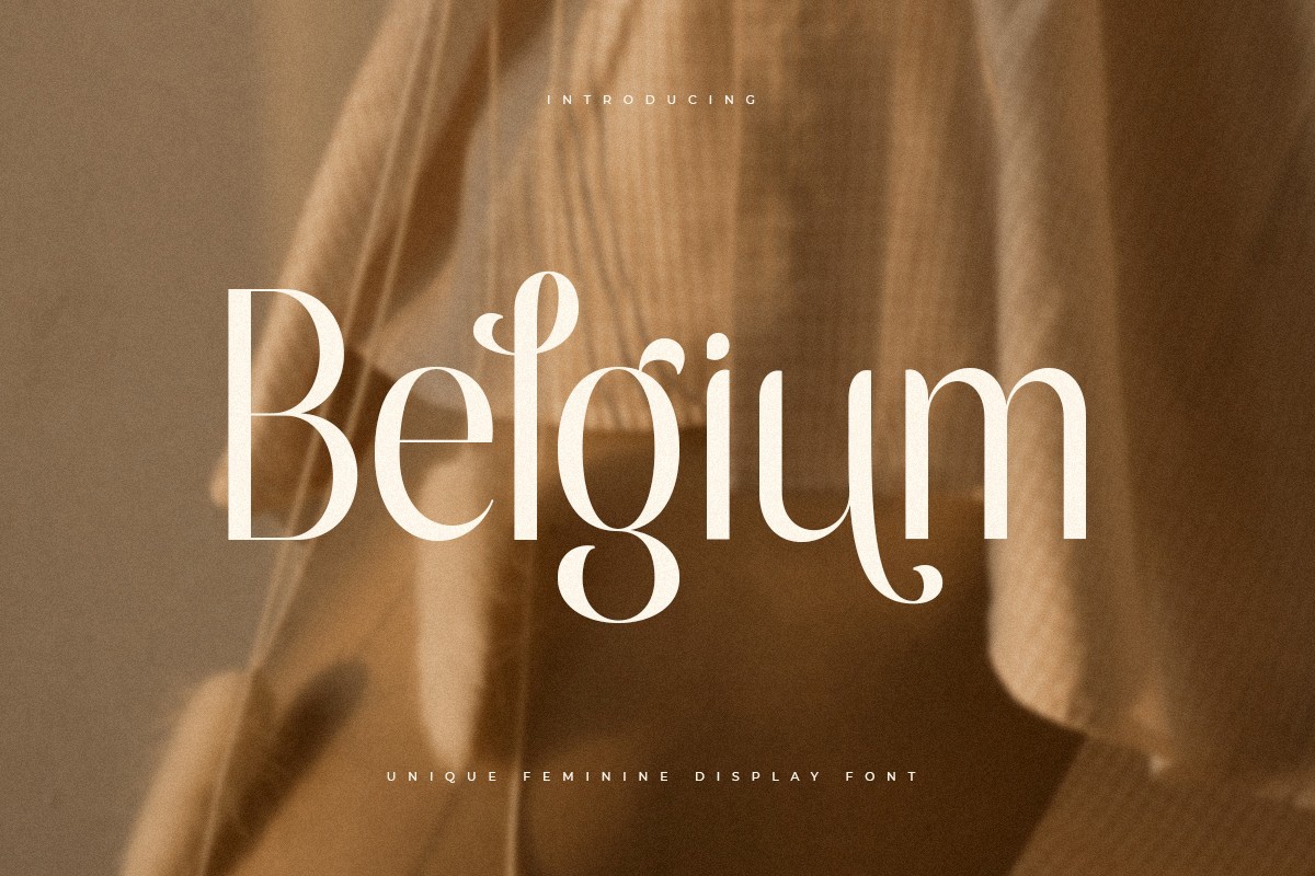 Ejemplo de fuente Belgium Regular