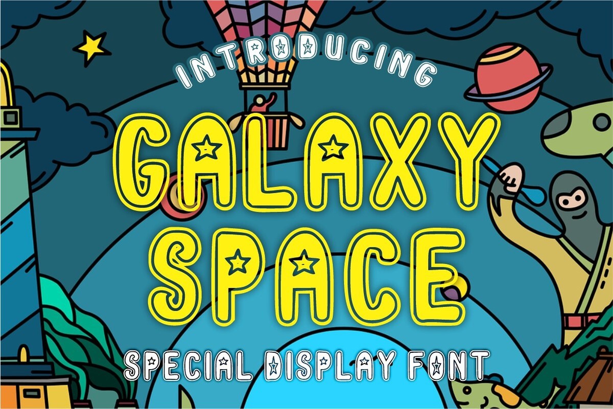 Ejemplo de fuente Galaxy Space Regular
