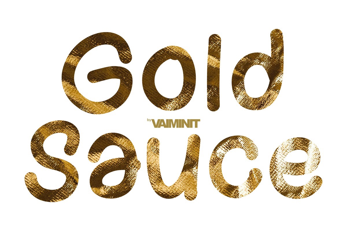 Ejemplo de fuente Gold Sauce Regular