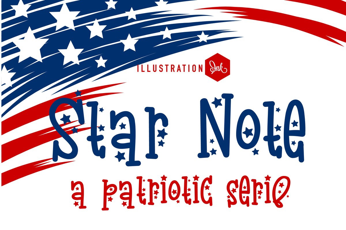Ejemplo de fuente PN Star Note Regular