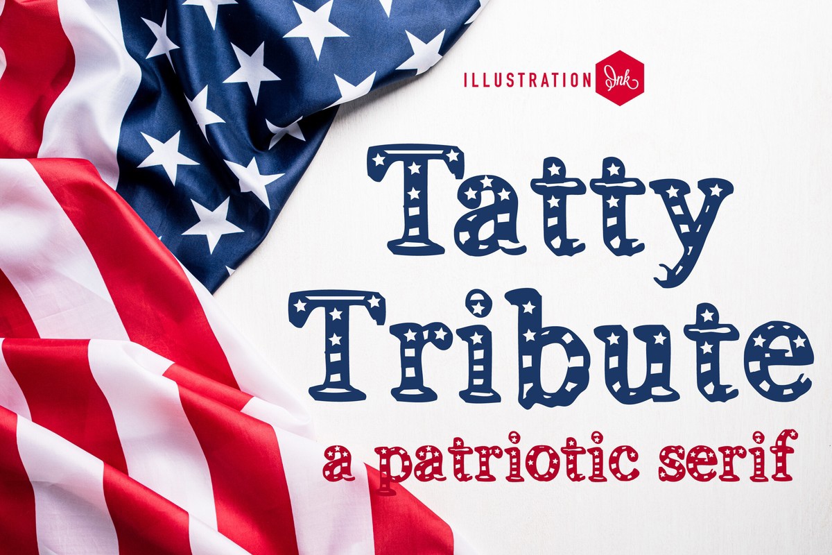 Ejemplo de fuente ZP Tatty Tribute Regular