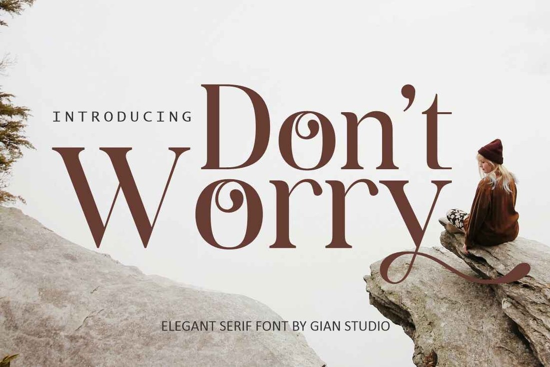 Ejemplo de fuente Don't Worry Regular
