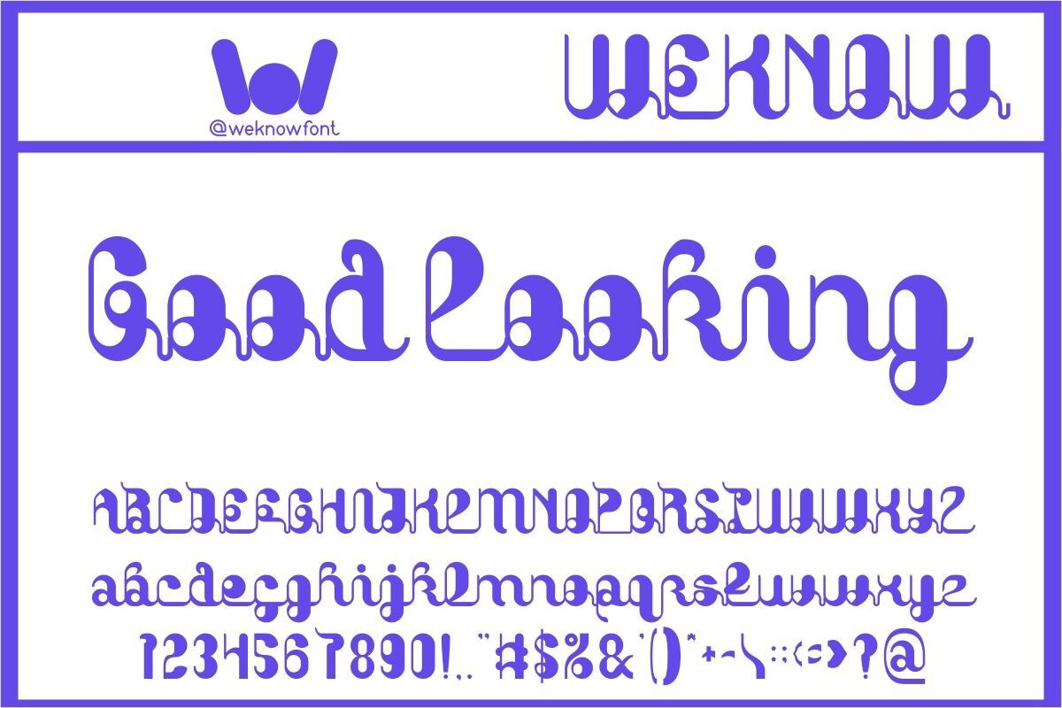 Ejemplo de fuente Good Looking Bold Italic