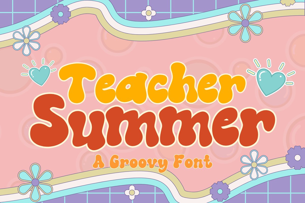 Ejemplo de fuente Teacher Summer Regular