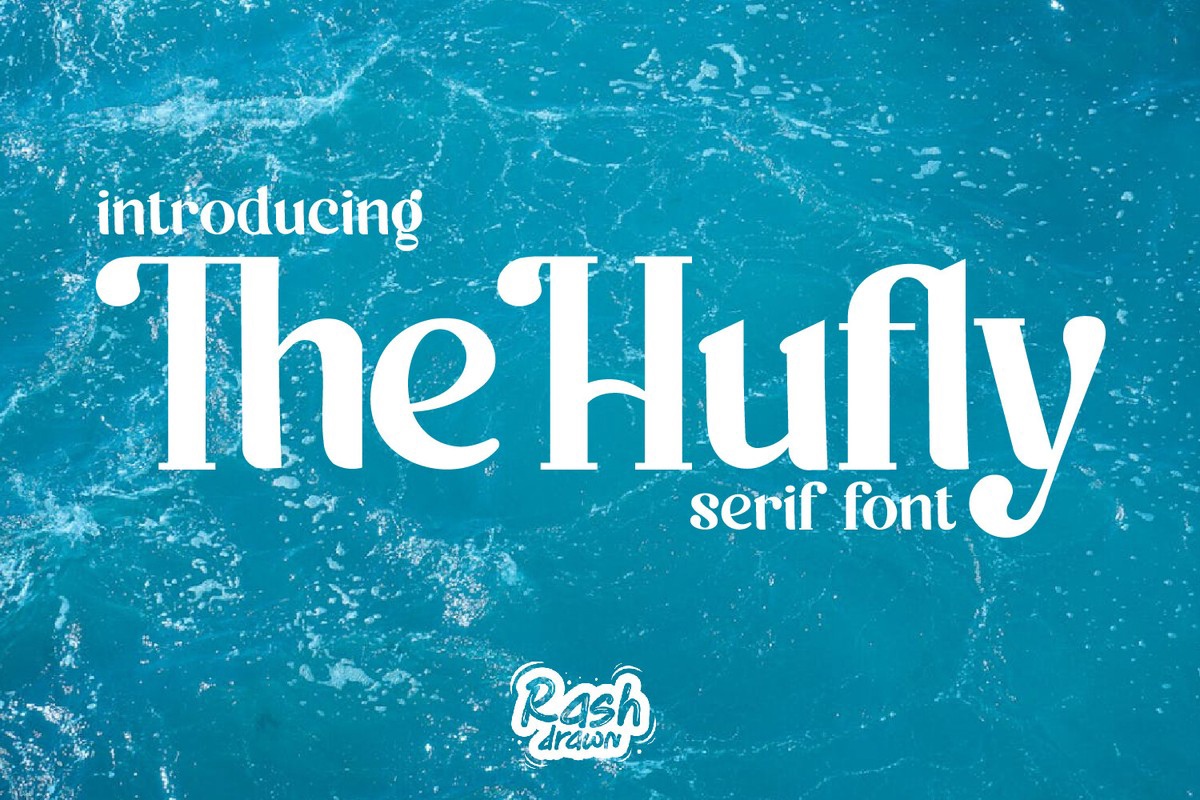 Ejemplo de fuente Thehufly Regular