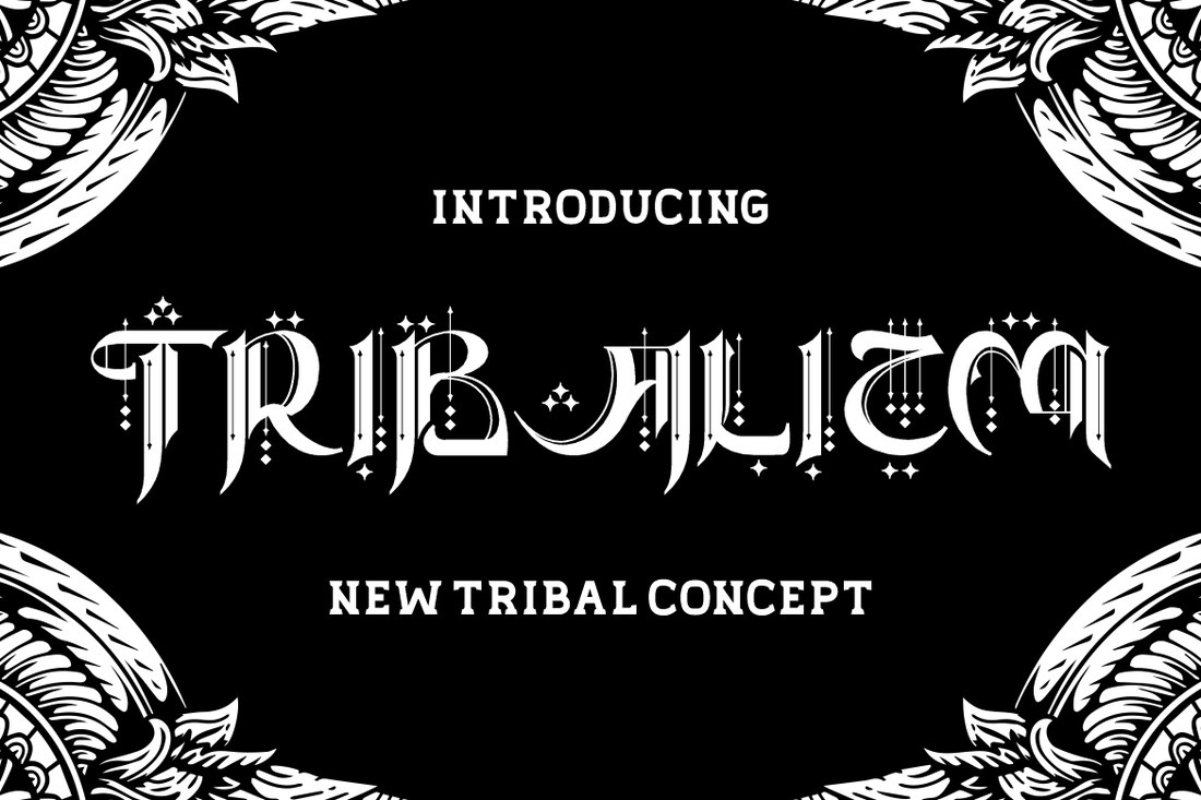 Ejemplo de fuente Tribalizm 5