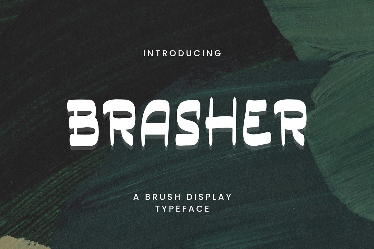 Ejemplo de fuente Brasher Regular