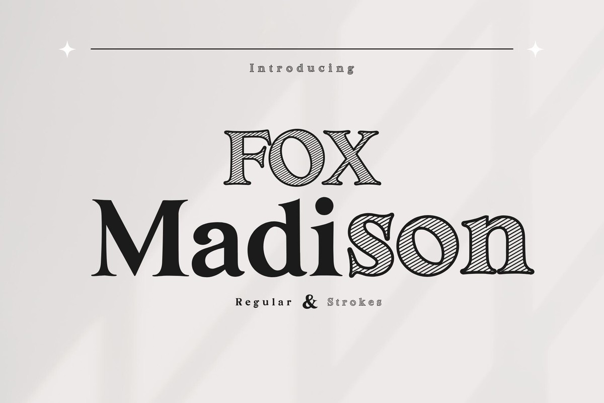 Ejemplo de fuente Fox Madison Regular