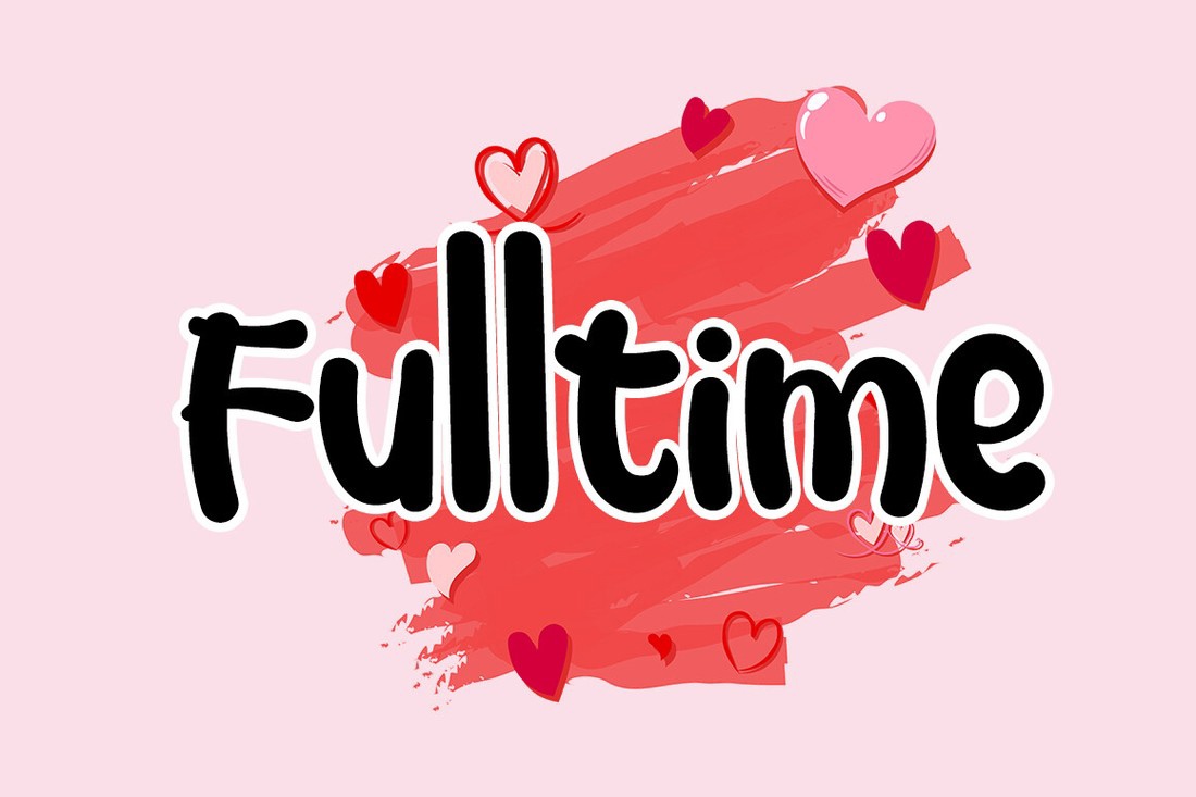 Ejemplo de fuente Fulltime Regular