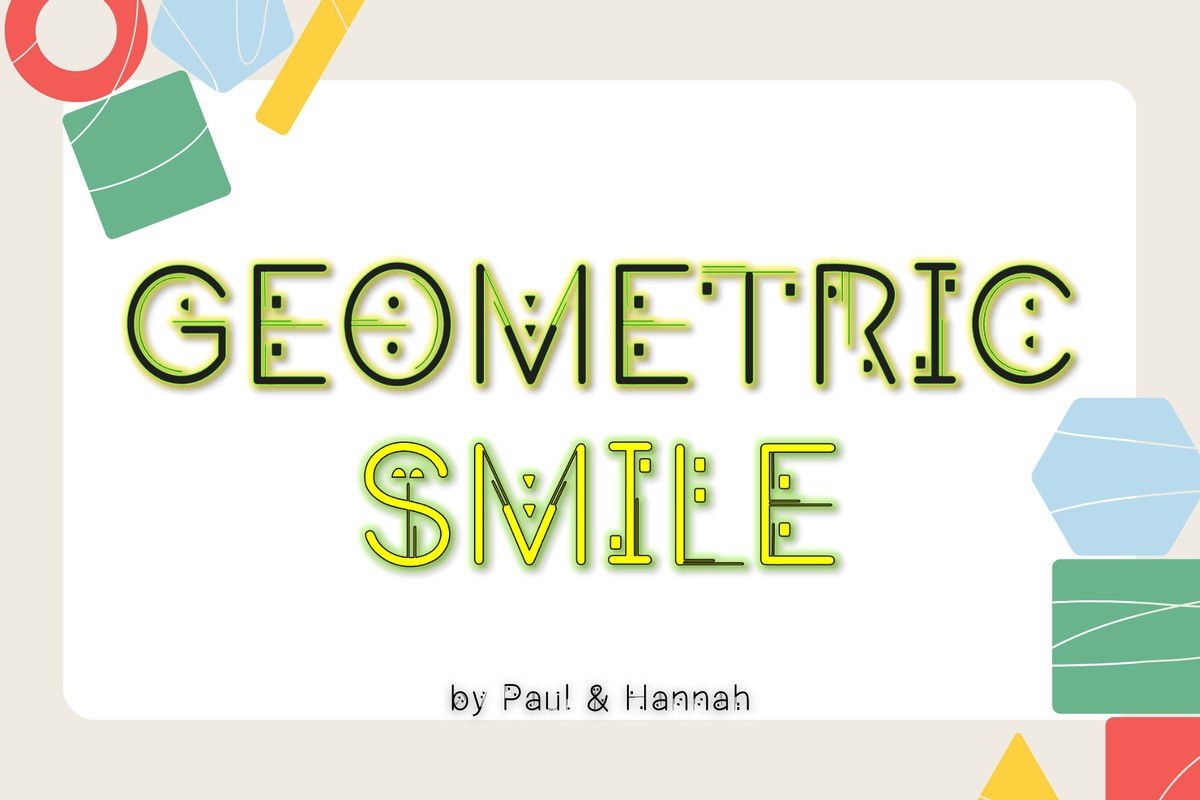 Ejemplo de fuente Geomatic Smile Regular