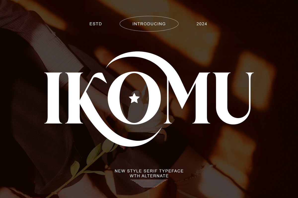 Ejemplo de fuente Ikomu Regular