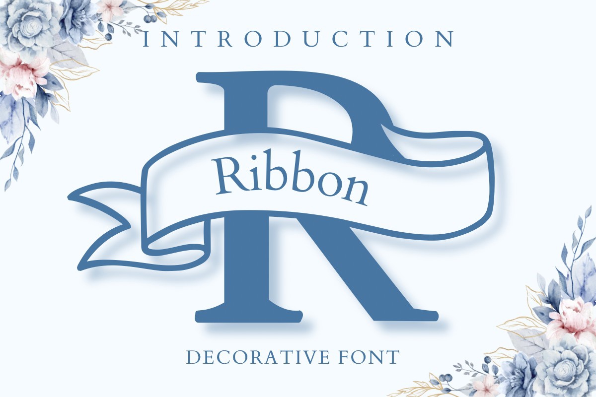 Ejemplo de fuente Ribbon Regular
