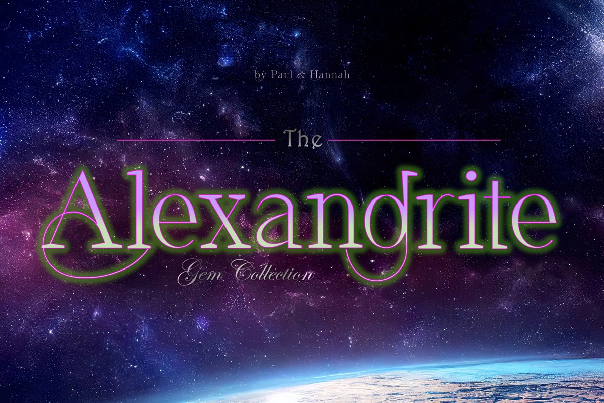 Ejemplo de fuente The Alexandrite Regular