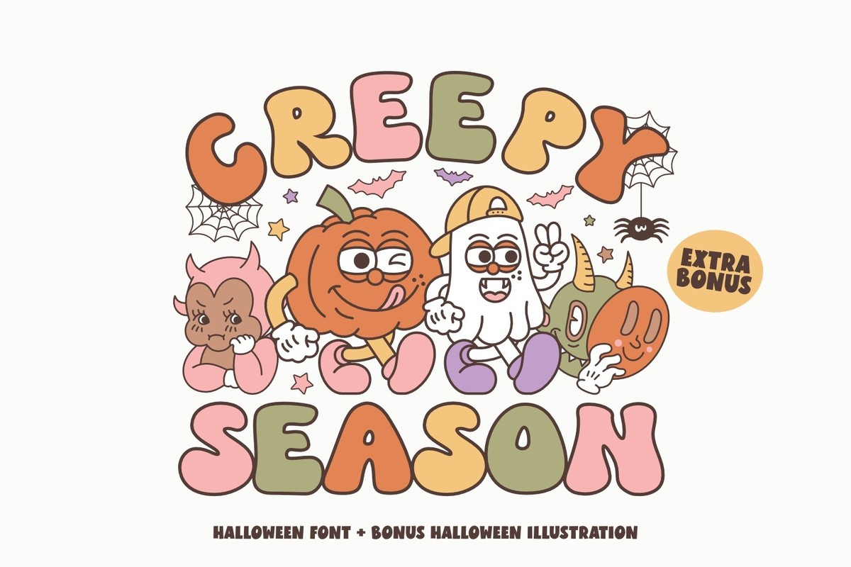 Ejemplo de fuente Creepy Season Regular