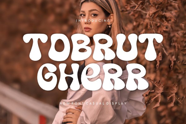Ejemplo de fuente Tobrut Gherr Regular