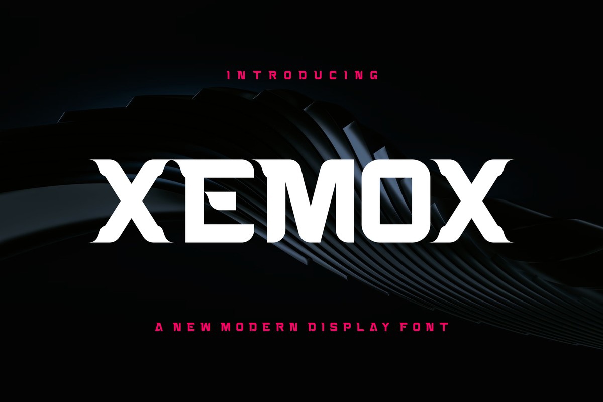 Ejemplo de fuente Xemox Regular