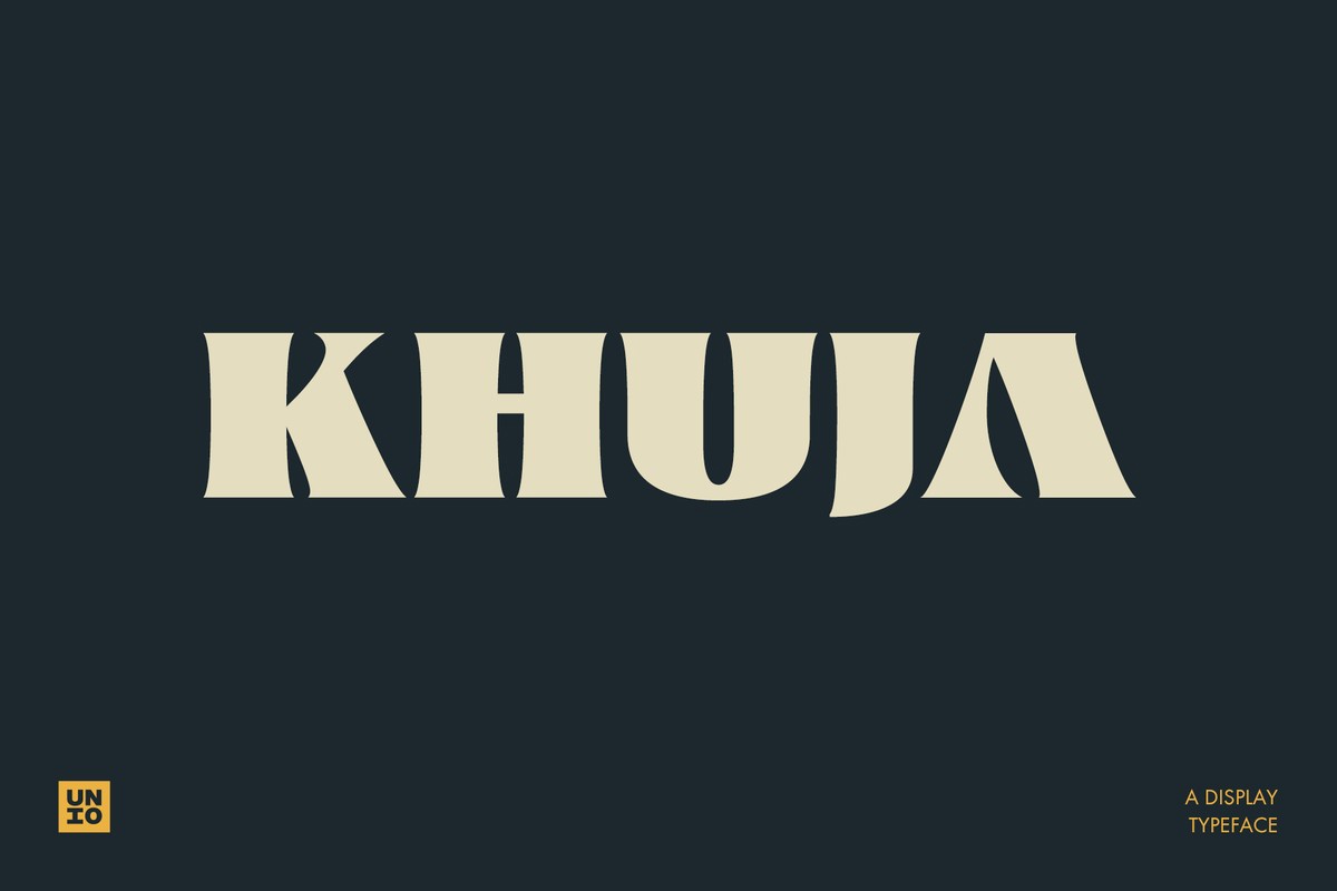 Ejemplo de fuente Khuja Regular